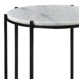 Talley Black/White Accent Table