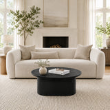 Andersonia Black Wood Minimalist Coffee Table