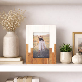 Los Alamos Natural/White Small Resin 2-Toned Frame