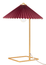 Charo Red & Gold Table Lamp