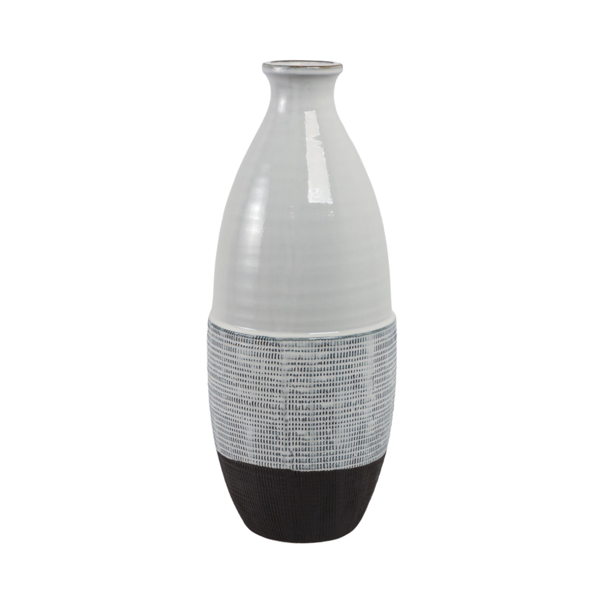 Daleywick Gray/Black Large Vase