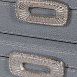 Bardsdale Blue/Silver Shagreen Boxes with Hardware (Set of 2)