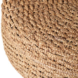 Beveridge Brown Waterhyacinth Storage Ottoman with Ball