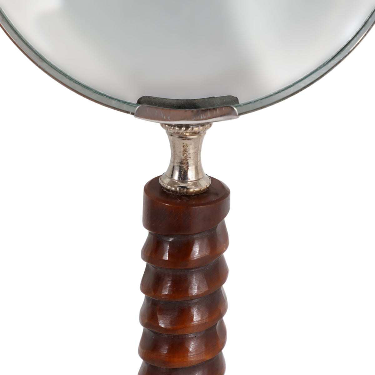 Narod Brown/Silver Ridged Handle Magnifying Glass