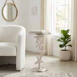 Newburg Silver Metal Starfish Side Table