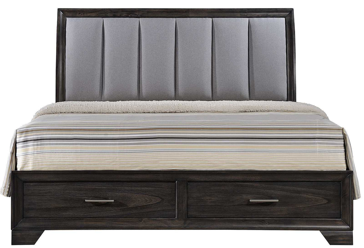 Jaymes Gray King Storage FB Platform Bed - Ornate Home