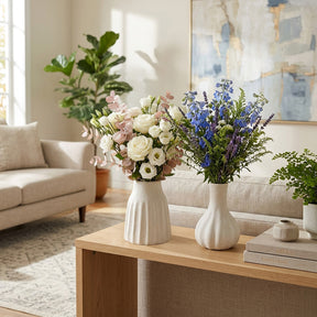 Dovermore Ivory/White Vases (Set of 2)
