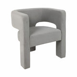 Carnadero Gray Round Back Chair