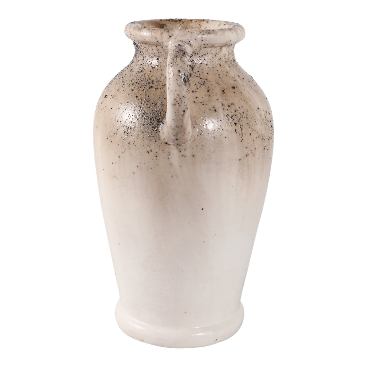 Maxwellrose Ivory/Brown Small Vase