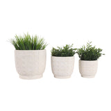 Leonaburn Ivory/White Planters (Set of 3)