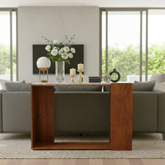Hatcherwell Ivory/Brown Console