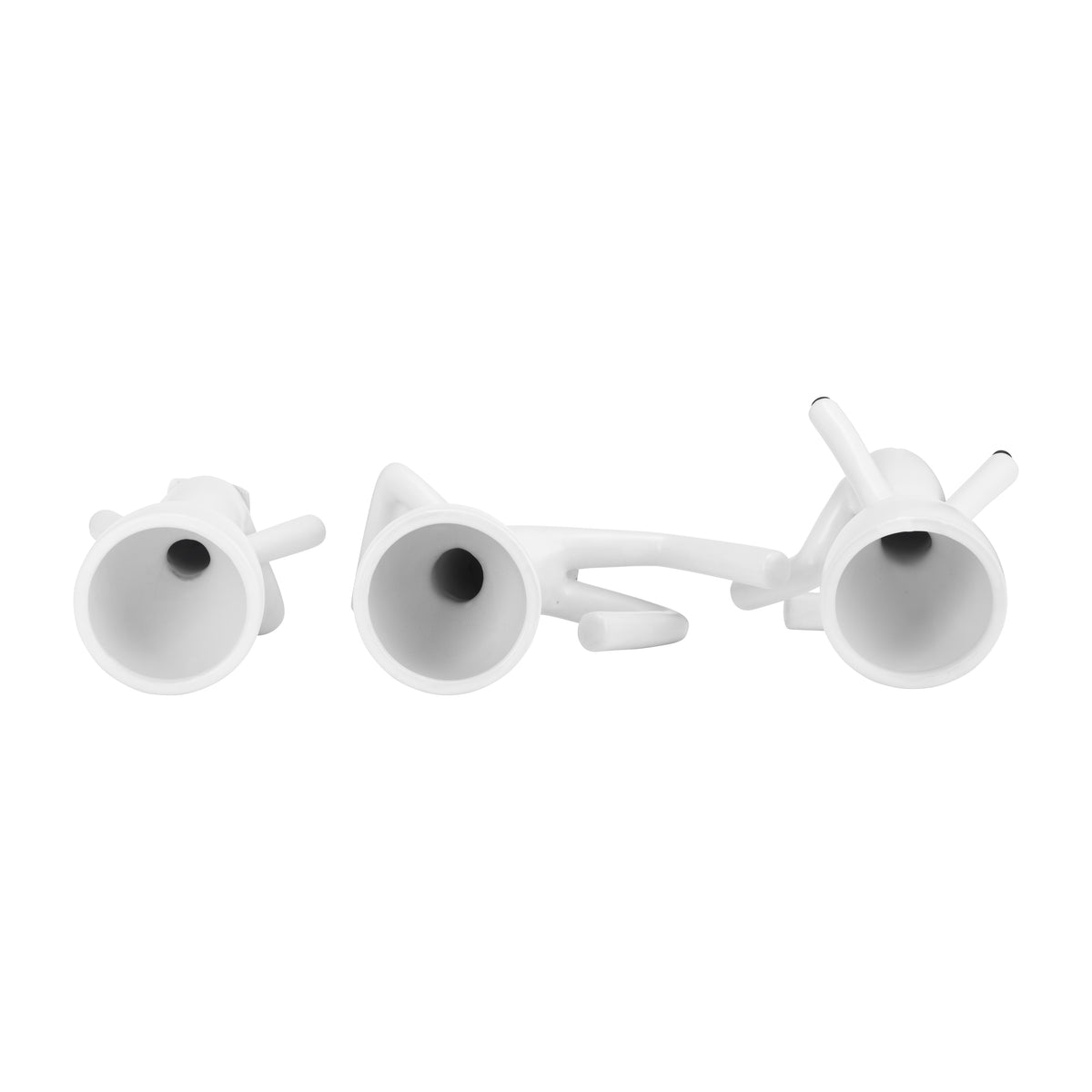 Cohasset White Ceramic Sitting Humans Planters (Set of 3)
