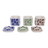 Hendonrun White/Blue/Brown Jars (Set of 3)