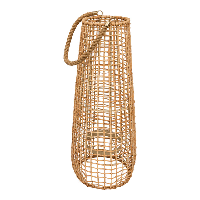 Bieber Natural Small Skinny Rattan Lantern