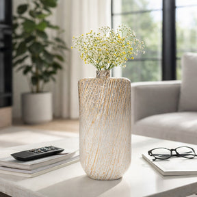Mayfair Multicolor Large Glass Striped Stained Vase