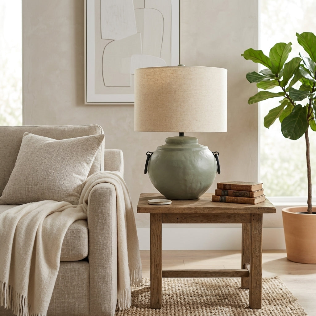 Corbinpark Green/Tan Lamp