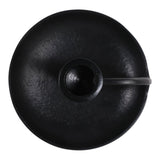 Keyes Black Small Taper Holder with Drip Dish