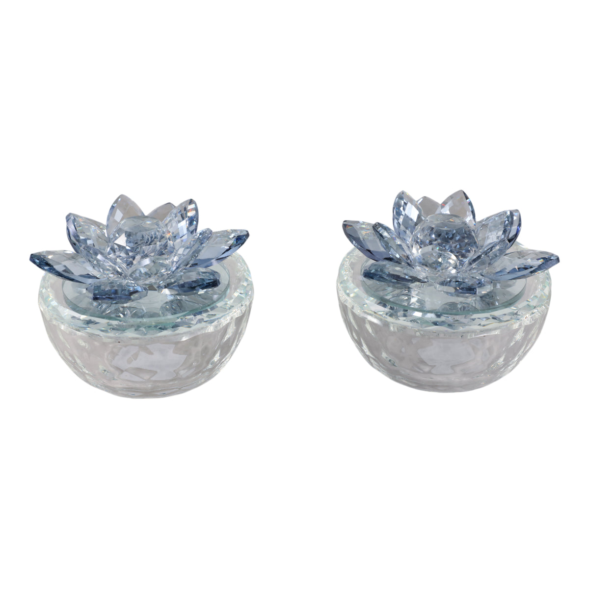 Bairdcross Clear/Blue Boxes (Set of 2)