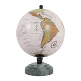 Fagan Green/Black Globe on Ridged Marble Base