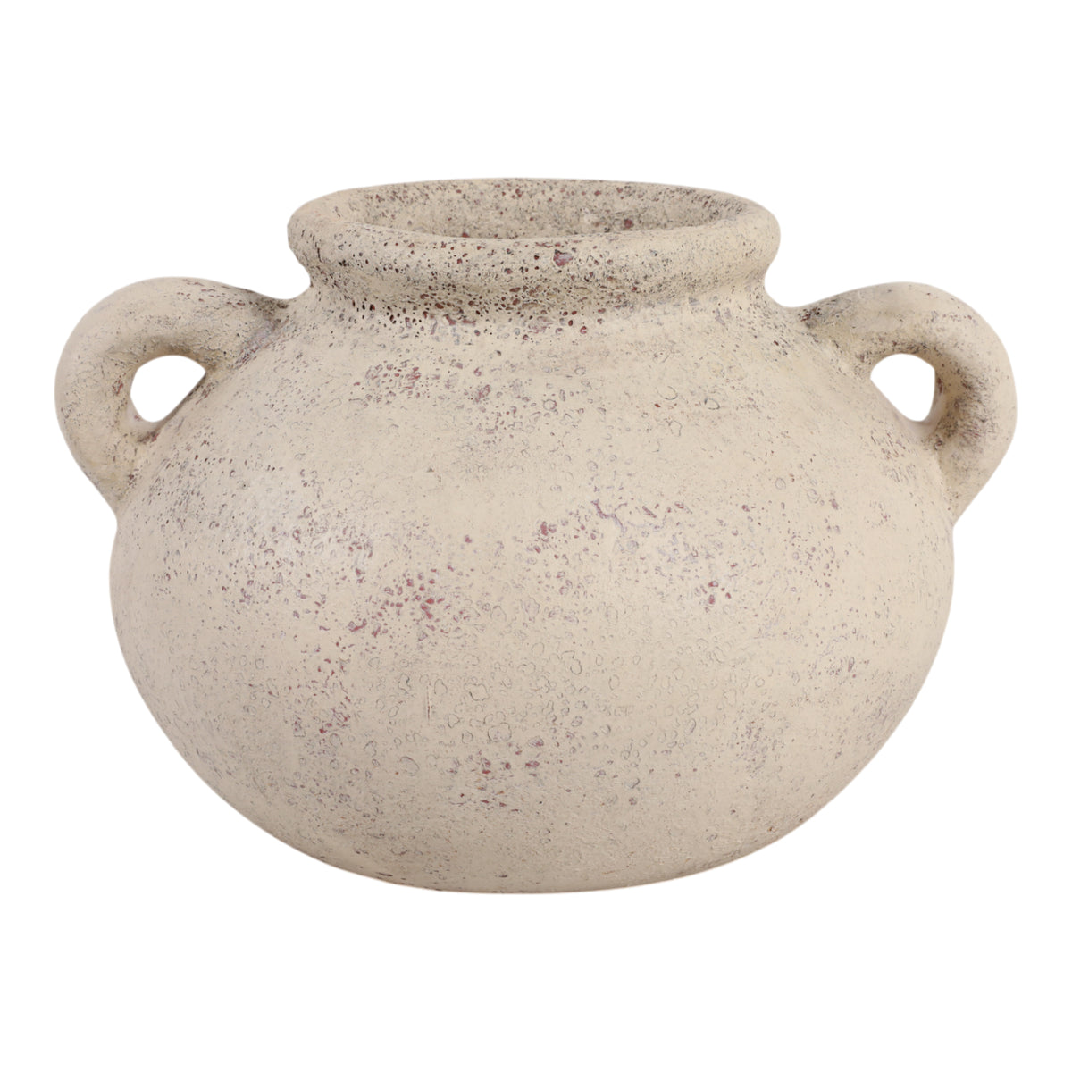 Hovley Ivory Terracotta Double Handle Vase