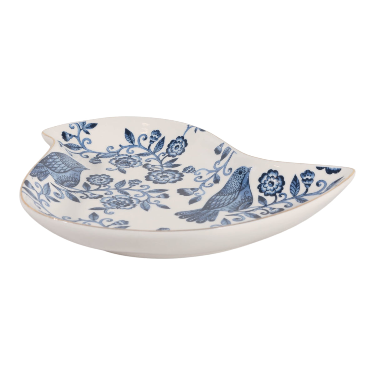 Ramsey Blue/White/Gold Decorative Chinoiserie Plate