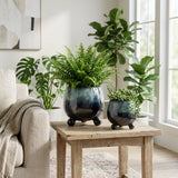 Suttonoak Blue Planters (Set of 2)