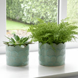 Morganwind Sage Green Arch Planters (Set of 2)