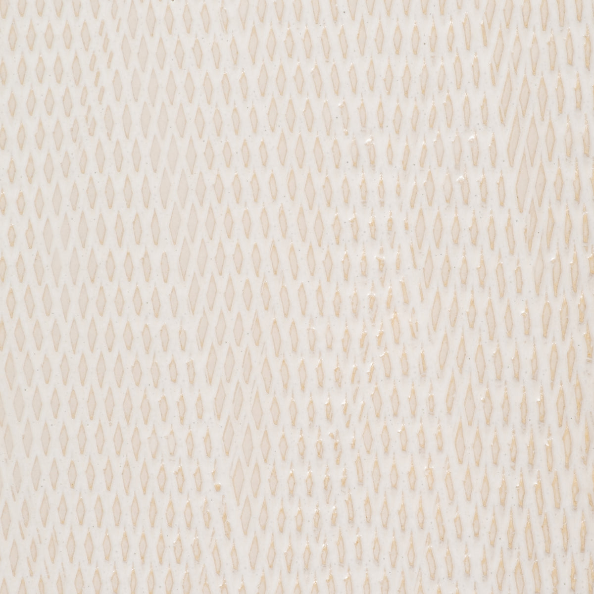 Coromar Ivory Ceramic Squared Grooved Vase