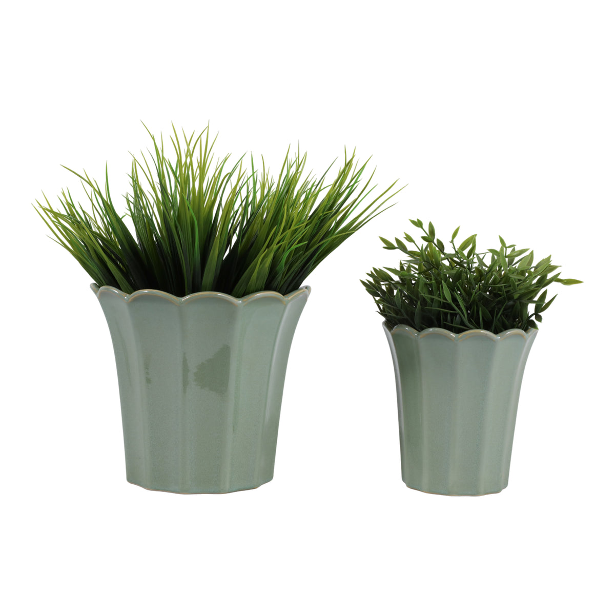 Deangrove Green Planters (Set of 2)