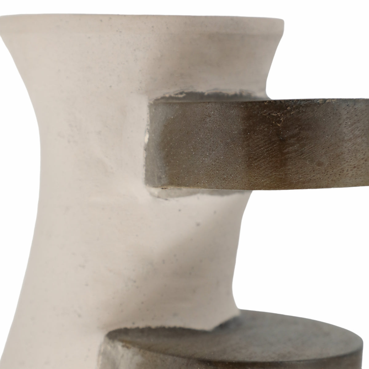 Romandale Ivory Ecomix Abstract Vase
