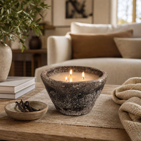 Dresser Stone/Brown Vanilla Ecomix Candle