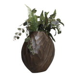 Arlencliff Antique Brass/Bronze Large Hammered Metal Vase