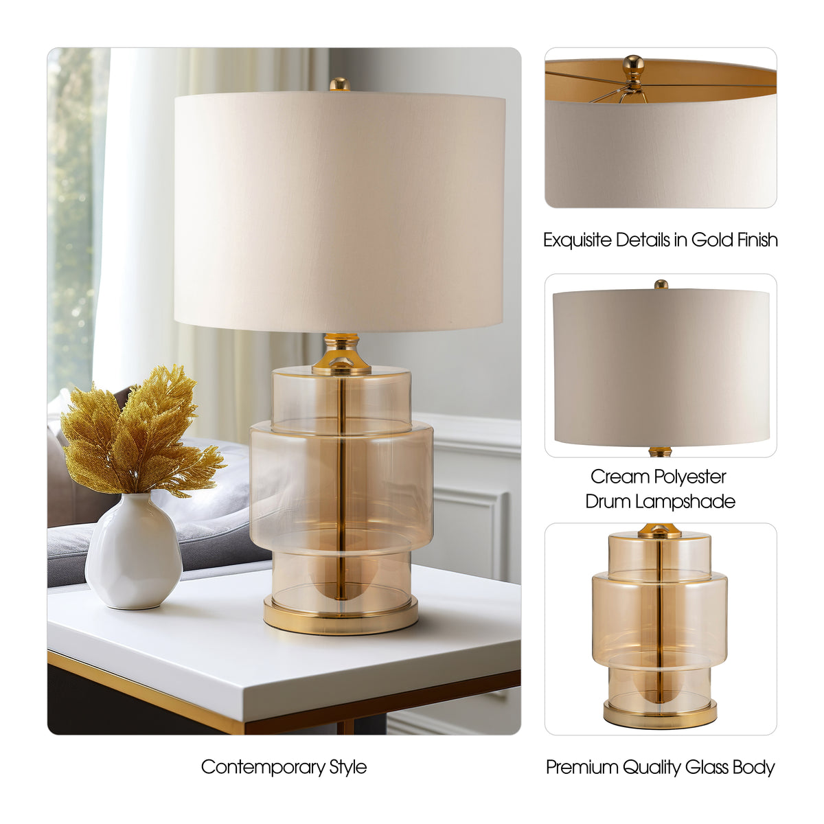 Kellerrose Gold Lamp