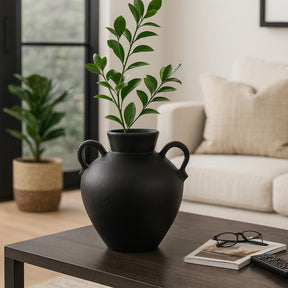 Burtonholm Black Vase - 18763-02EC
