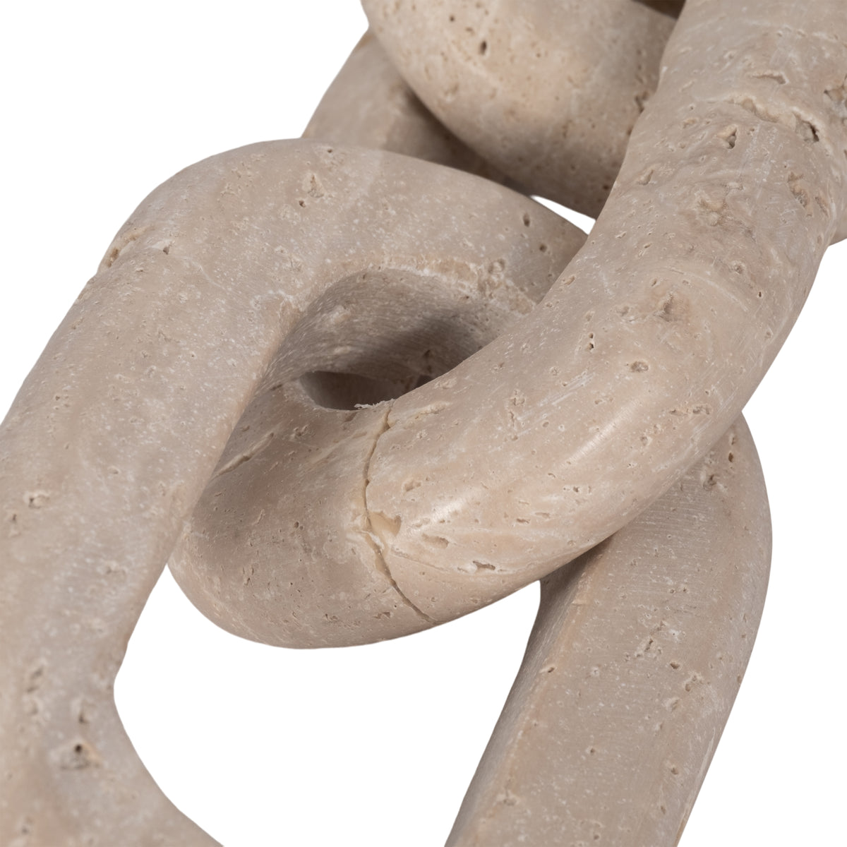 Slagger Tan Travertine 3 Link Chain Decor