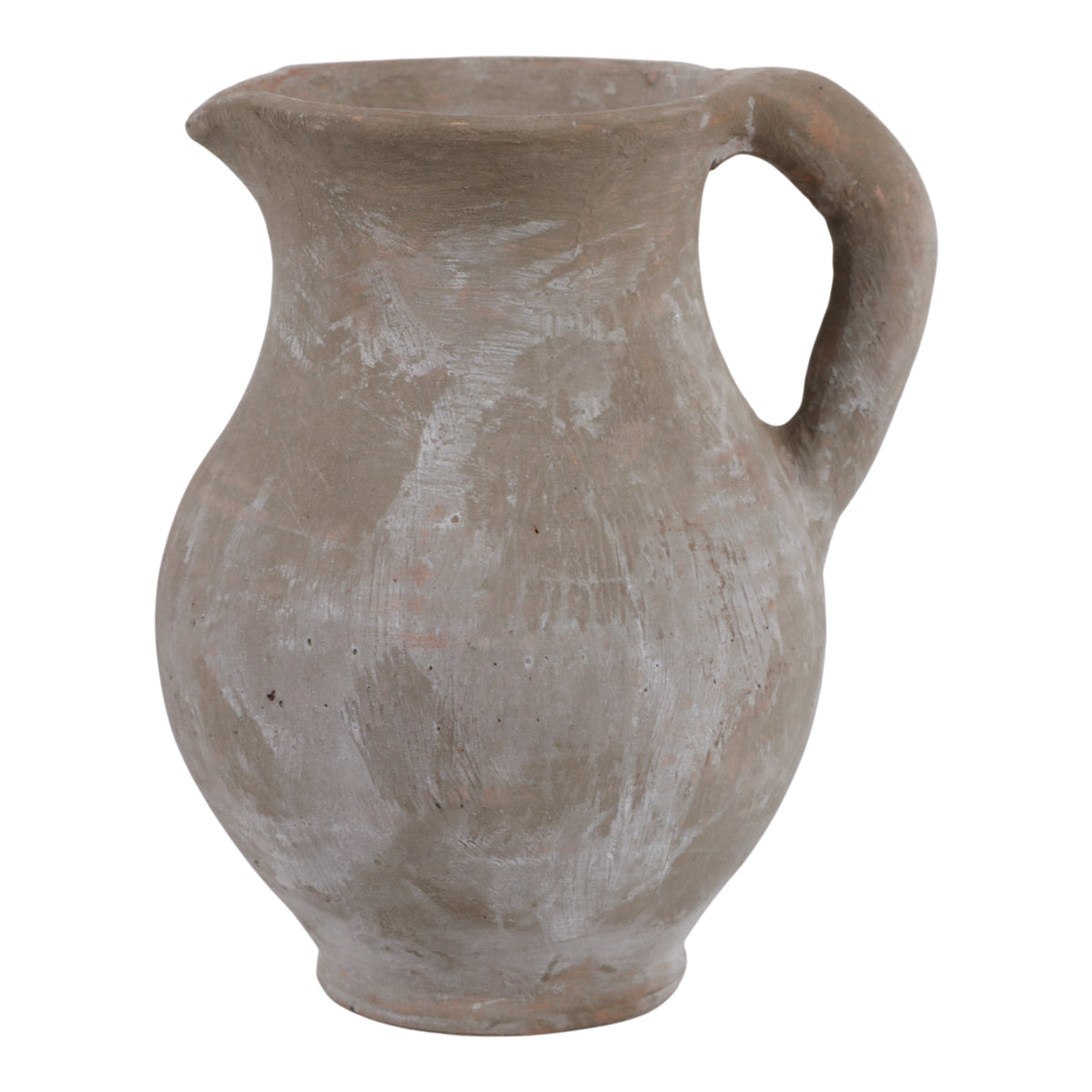Fernbridge Washed Gray/Ivory Terracotta Jug Vase