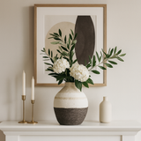 Alicemill Tan/Ivory/Black Vase