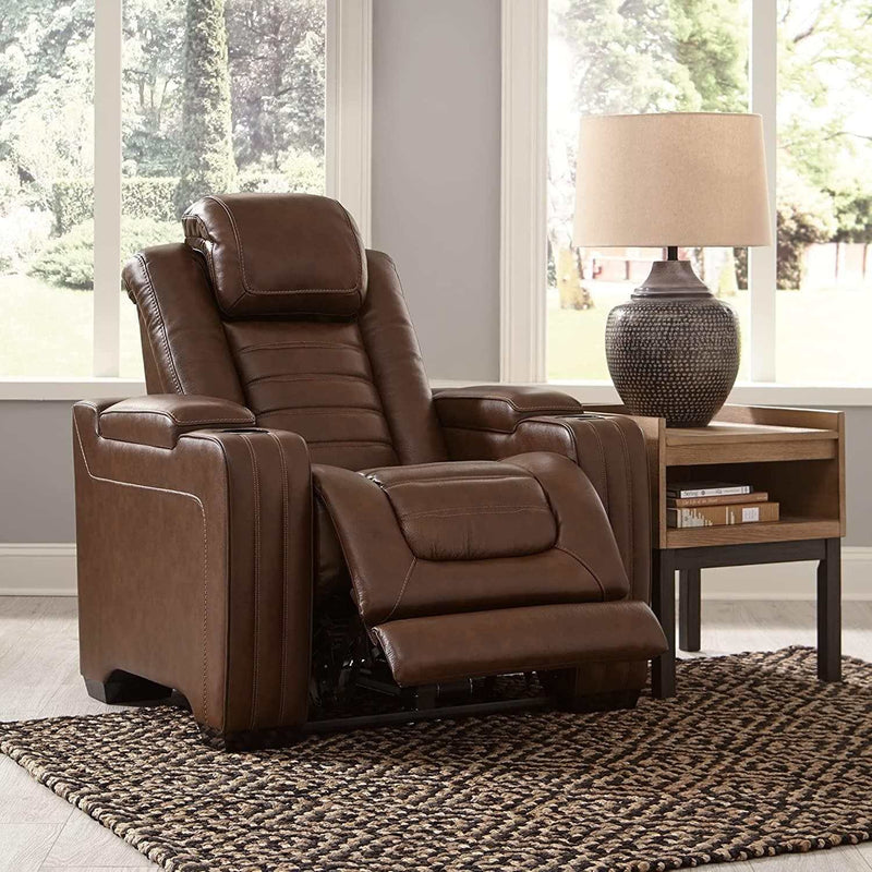 (Online Special Price) Backtrack Chocolate Power Recliner - Ornate Home