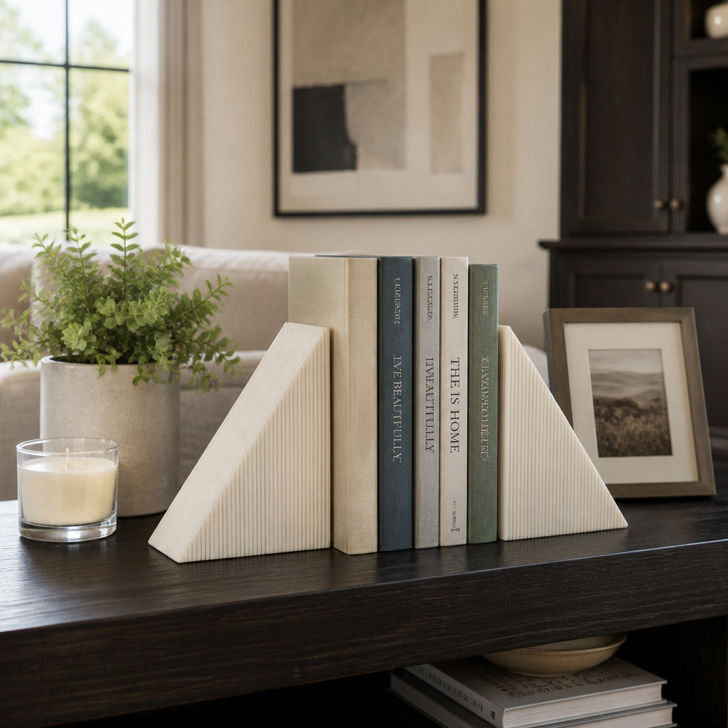 Rossgate Ivory Bookends (Set of 2)
