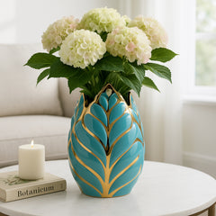 Coleham Blue/Gold Small Vase
