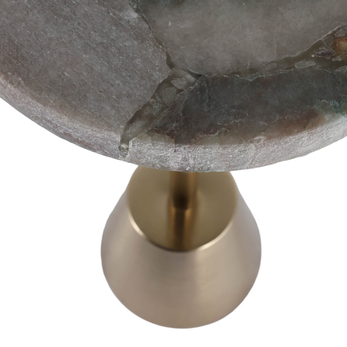 Firebaugh Green/Gold Aventurine Drink Table