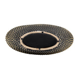 Riverbank Black/Gold Ceramic Beaded Vase
