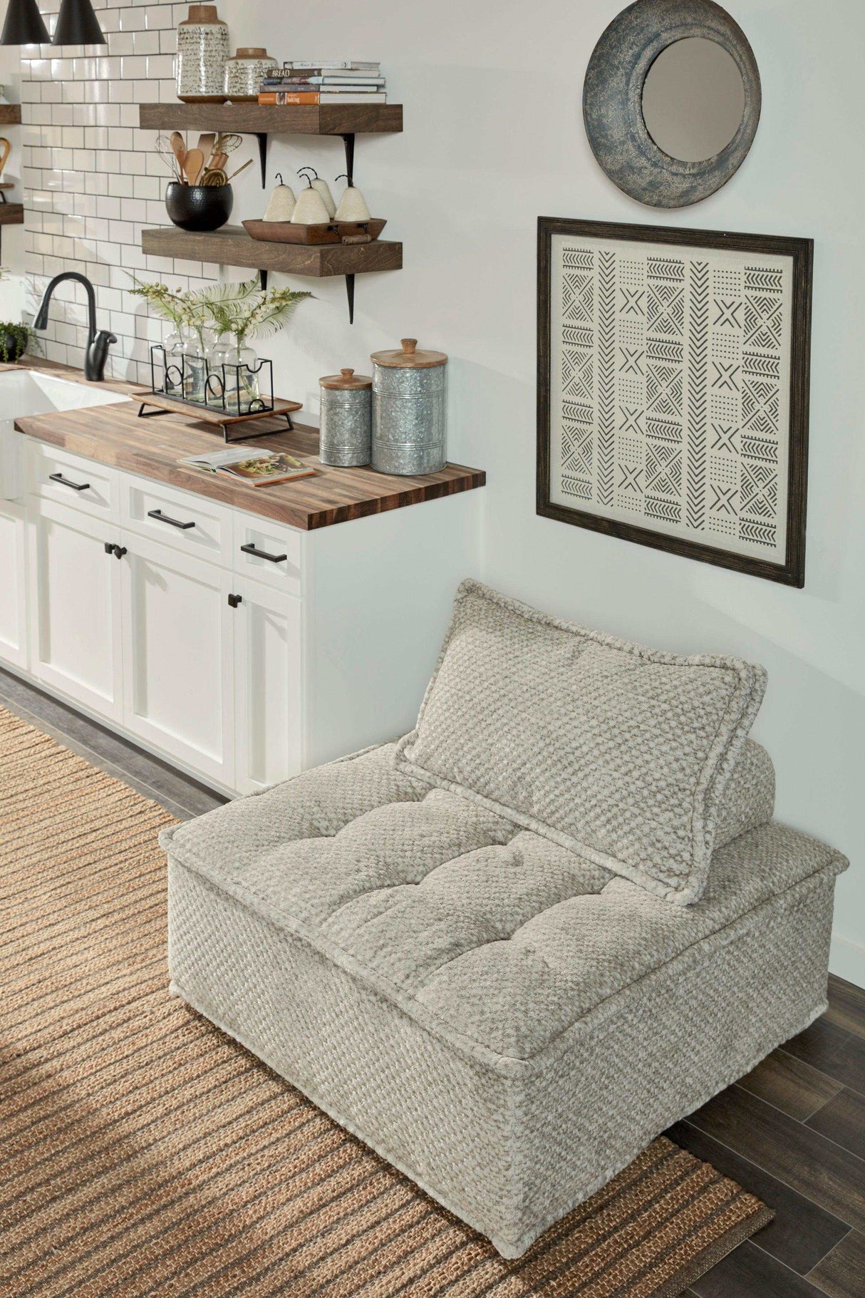 (Online Special Price) Bales Taupe Gray Accent Chair - Ornate Home