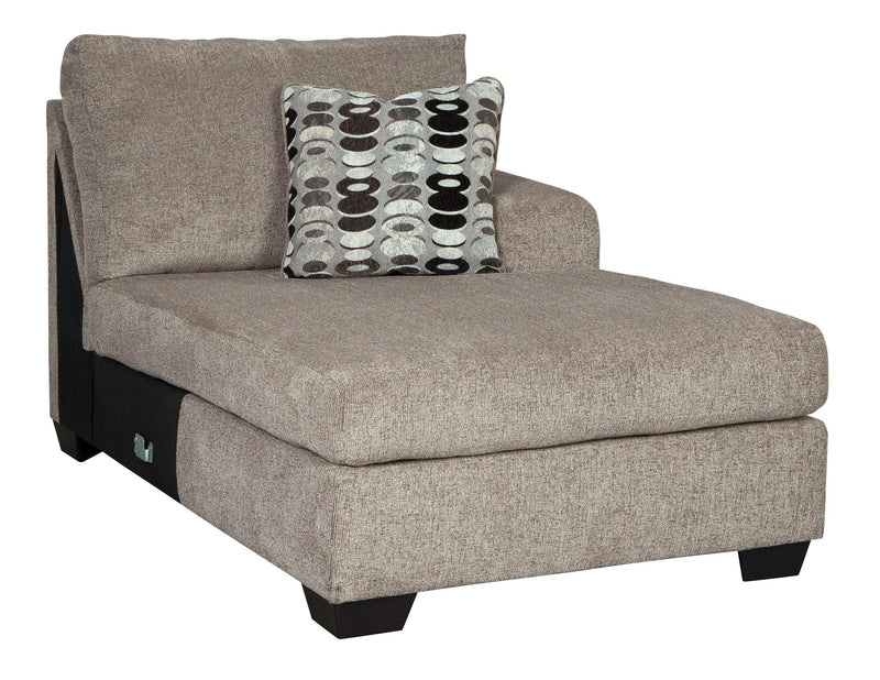 (Online Special Price) Ballinasloe Platinum 3pc Sectional Sofa w/ RAF Chaise - Ornate Home