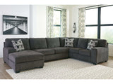 (Online Special Price) Ballinasloe Smoke 3pc Sectional w/ LAF Chaise - Ornate Home