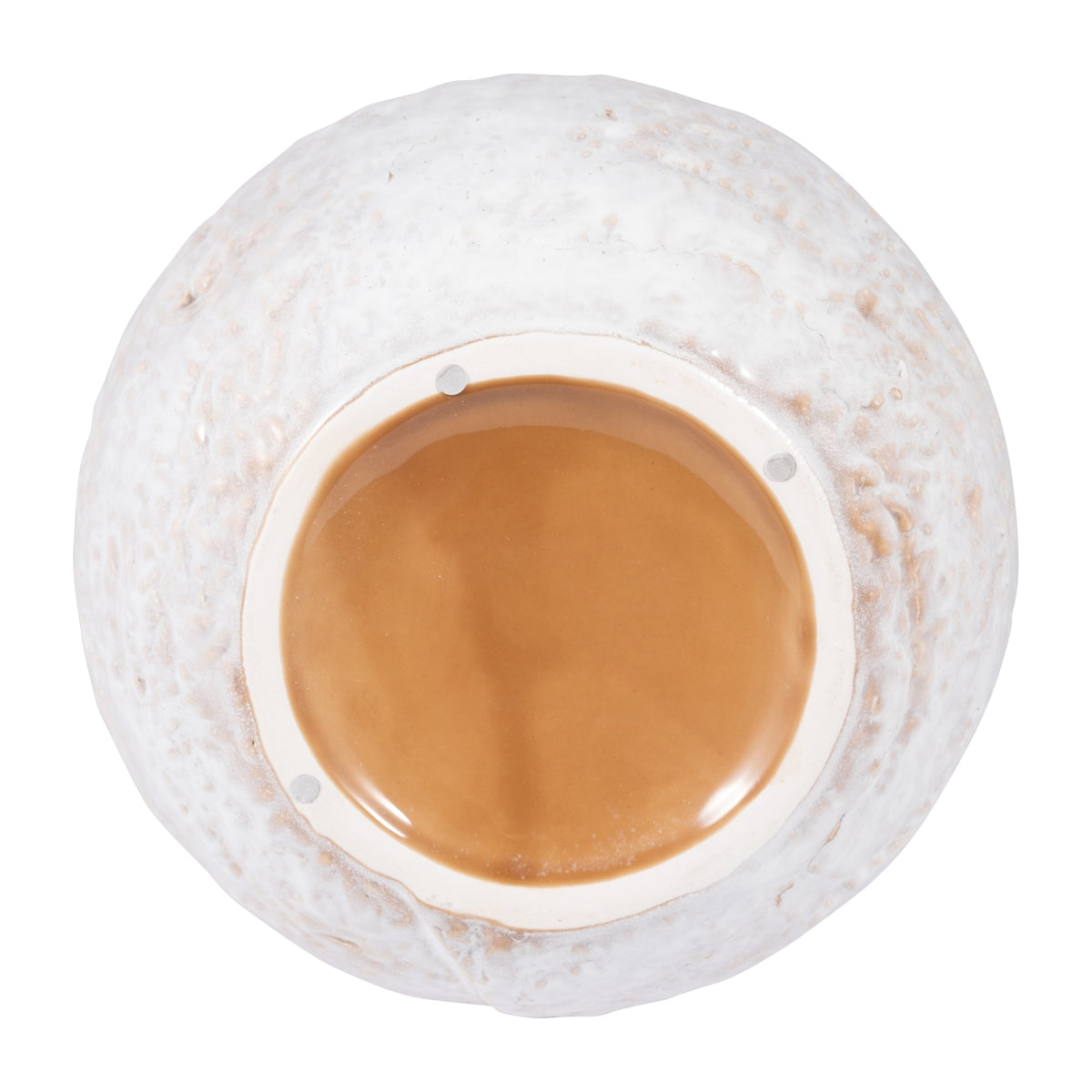 Forbestown Ivory Ceramic Round Vase