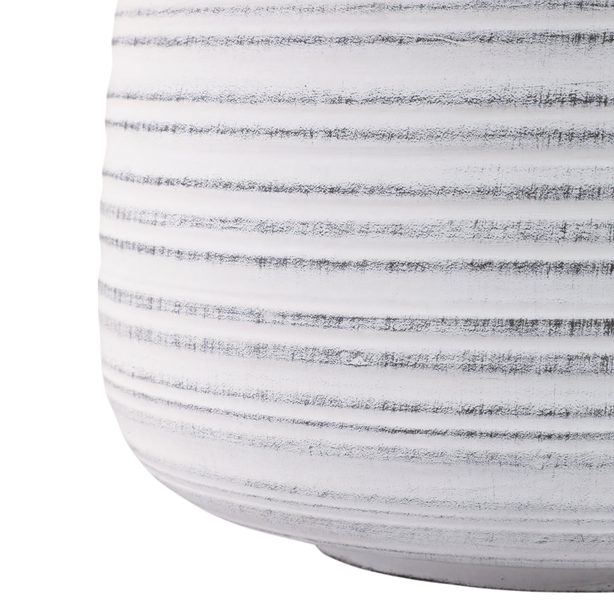 Raymondhaven White Ribbed Planters (Set of 3)