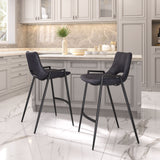 Desi Black Counter Stool (Set of 2)