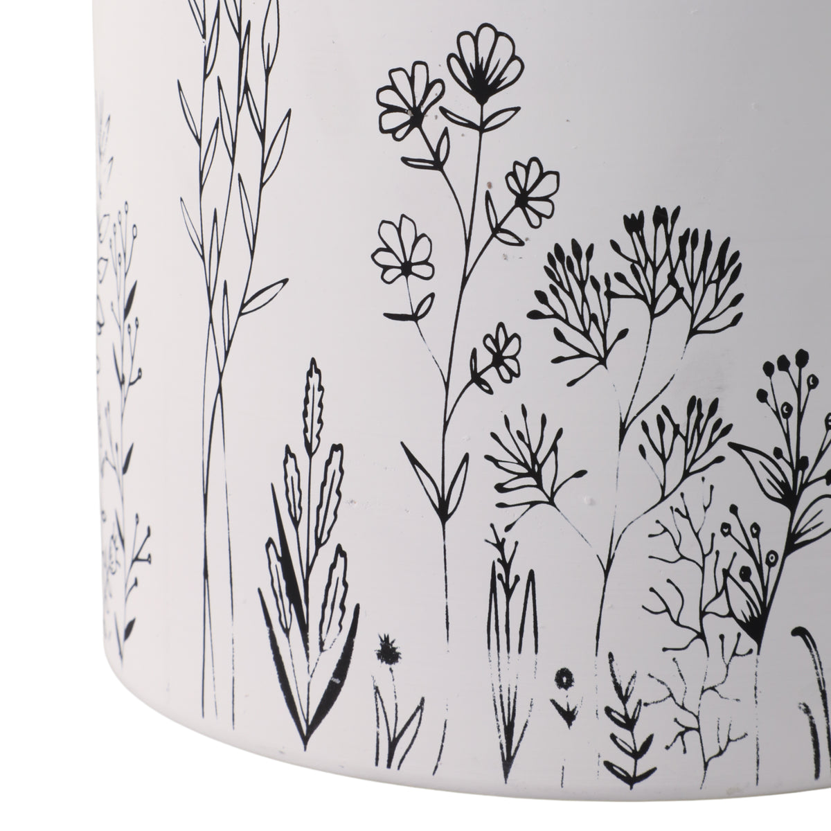 Darrenoak White/Black Planters (Set of 2) - 21860EC