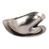 Woodworth Silver Aluminum Heart Shape Bowls (Set of 2)